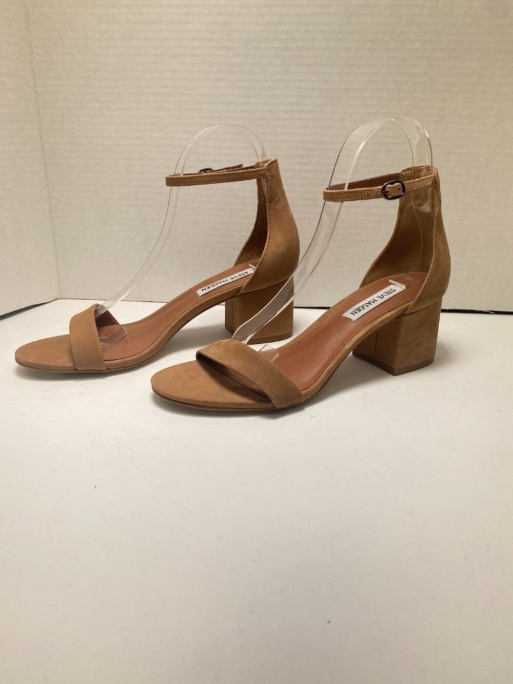 Steve Madden Irenee Women's Brown Nude Strap Heel Sandal Sz 7